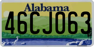 AL license plate 46CJ063