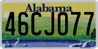 AL license plate 46CJ077