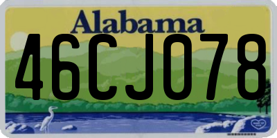 AL license plate 46CJ078