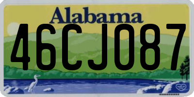 AL license plate 46CJ087