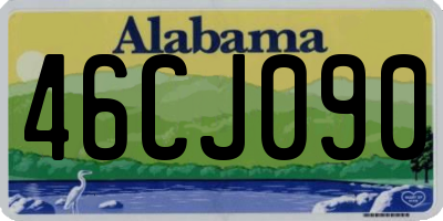 AL license plate 46CJ090