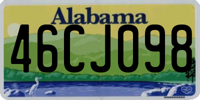 AL license plate 46CJ098