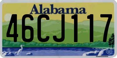 AL license plate 46CJ117
