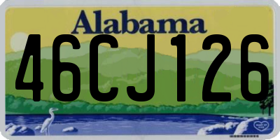 AL license plate 46CJ126