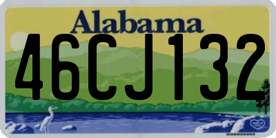 AL license plate 46CJ132