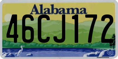 AL license plate 46CJ172