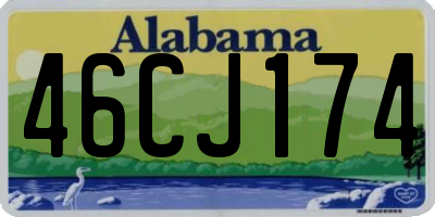 AL license plate 46CJ174
