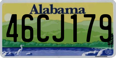 AL license plate 46CJ179