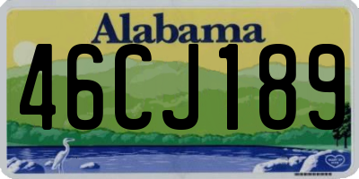 AL license plate 46CJ189