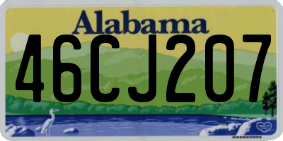 AL license plate 46CJ207