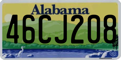 AL license plate 46CJ208