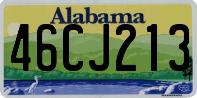 AL license plate 46CJ213