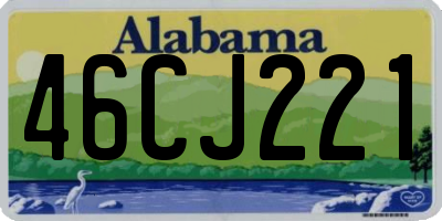 AL license plate 46CJ221