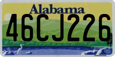 AL license plate 46CJ226