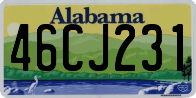AL license plate 46CJ231