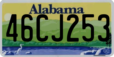 AL license plate 46CJ253
