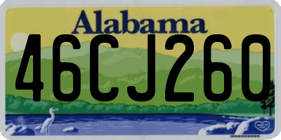 AL license plate 46CJ260