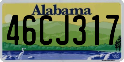 AL license plate 46CJ317