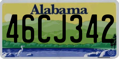 AL license plate 46CJ342