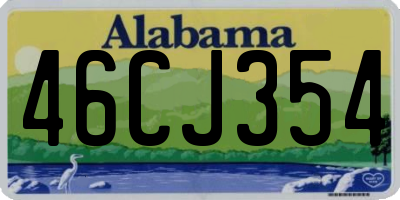 AL license plate 46CJ354