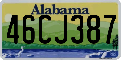 AL license plate 46CJ387