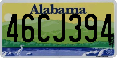 AL license plate 46CJ394