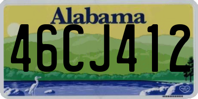 AL license plate 46CJ412