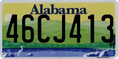 AL license plate 46CJ413