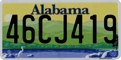 AL license plate 46CJ419