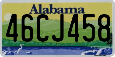 AL license plate 46CJ458