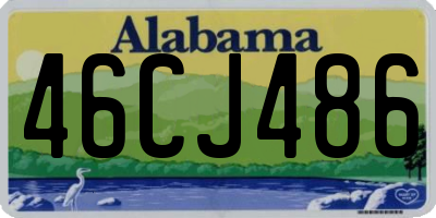 AL license plate 46CJ486