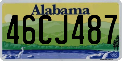 AL license plate 46CJ487