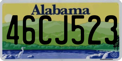 AL license plate 46CJ523