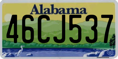 AL license plate 46CJ537