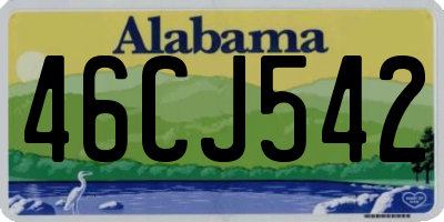 AL license plate 46CJ542
