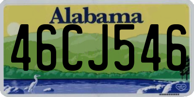 AL license plate 46CJ546