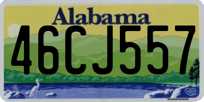 AL license plate 46CJ557