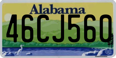AL license plate 46CJ560