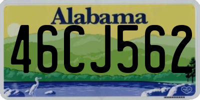 AL license plate 46CJ562