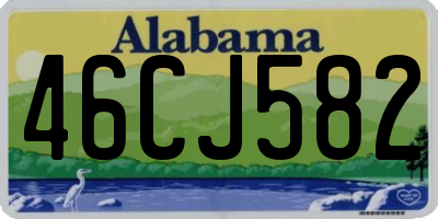 AL license plate 46CJ582