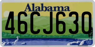 AL license plate 46CJ630
