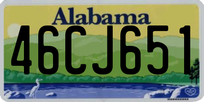 AL license plate 46CJ651