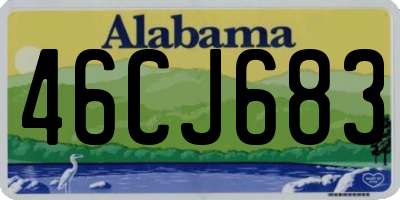 AL license plate 46CJ683