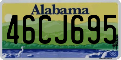 AL license plate 46CJ695