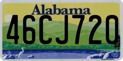AL license plate 46CJ720