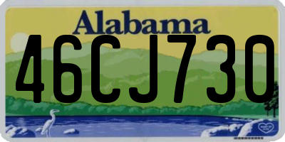 AL license plate 46CJ730