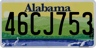 AL license plate 46CJ753