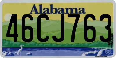 AL license plate 46CJ763