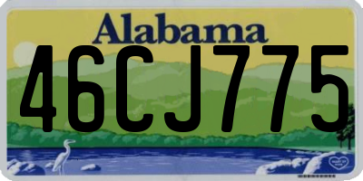 AL license plate 46CJ775