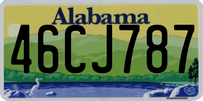 AL license plate 46CJ787